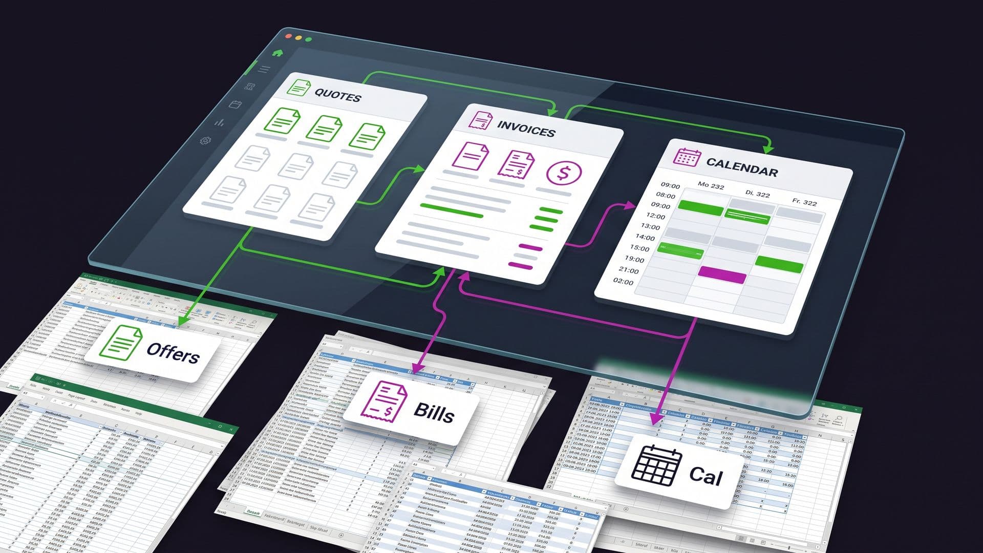 Individuelle Software statt Excel-Chaos: Angebote, Rechnungen und Termine in einem System